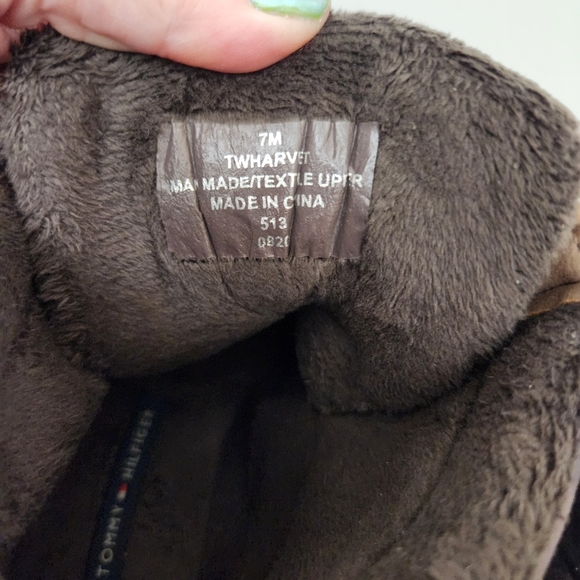 Tommy Hilfiger Size 7 Harvet Duck Snow Boots - Camo Brown Green - Picture 5 of 7